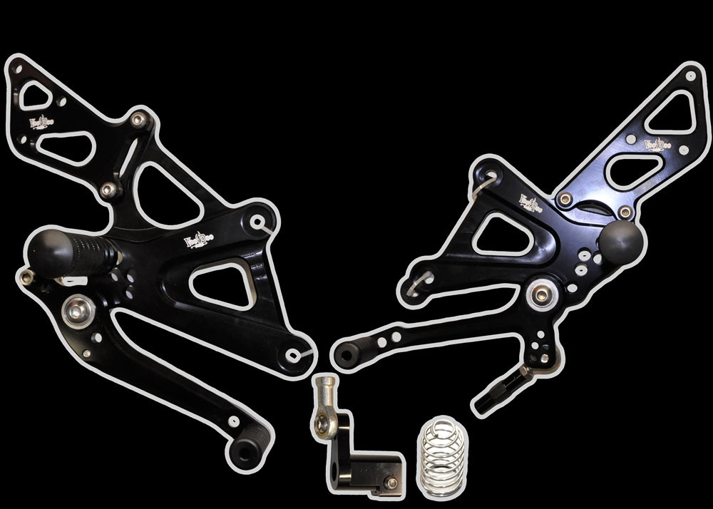 REAR SET CBR300 11-17 BLACK VRD1323