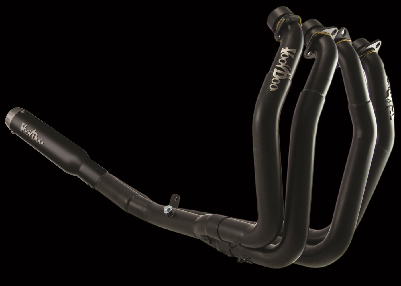 MINI MEG 4 INTO 1 RACE EXHAUST SUZUKI HAYABUSA 22-25 BLACK STOCK WIDTH SWINGARM VMMEFSBUSAM2B*
