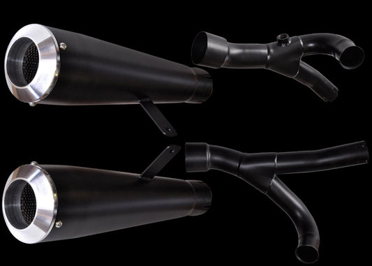 PERFORMANCE VMAX 09-20 DUAL MUFFLER  BLACK VMEVMXK9CDDB
