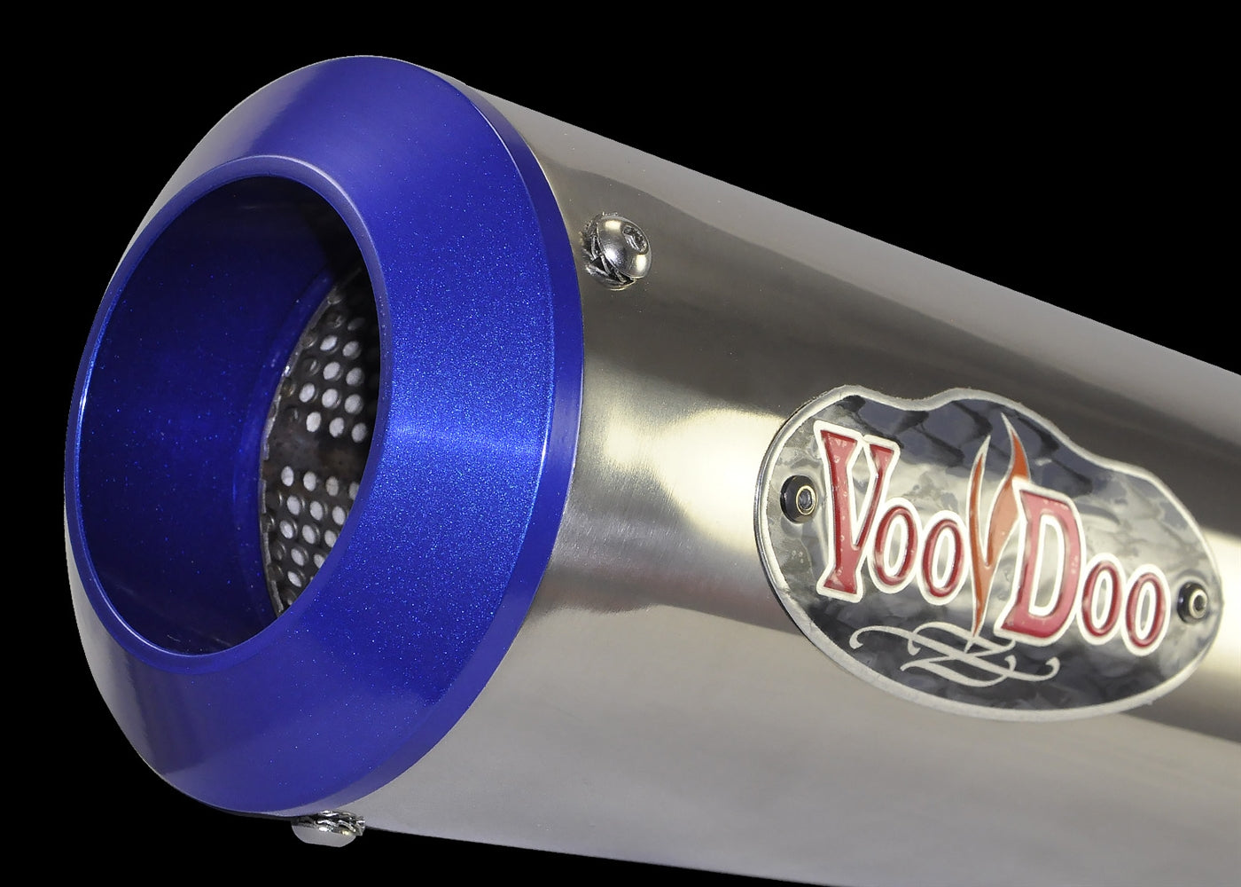 MEGAPHONE ENDCAP BILLET BLUE VMECBU