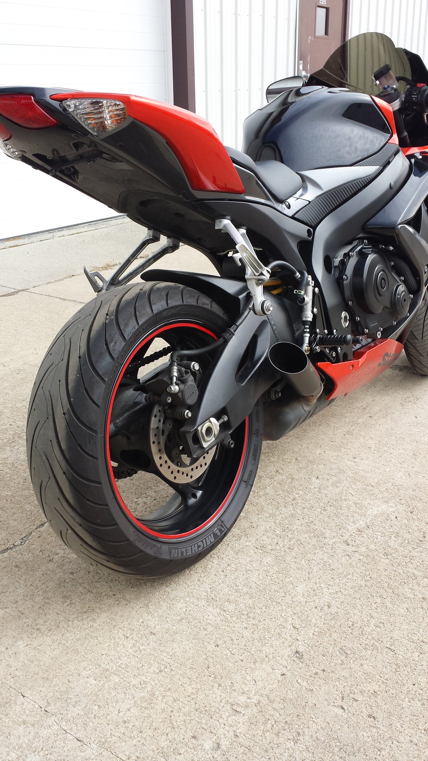 SHORTY GSXR600 GSXR750 08-09 BLACK VEGSXR67K8B*