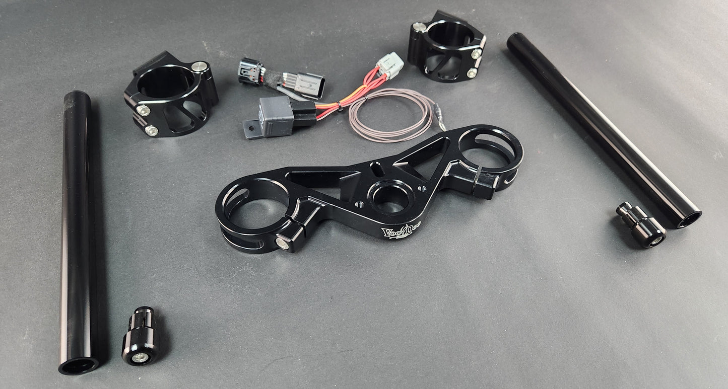 TOP TRIPLE TREE KIT GSXR1000 17-25 BLACK VTTKITGSXR1L7*