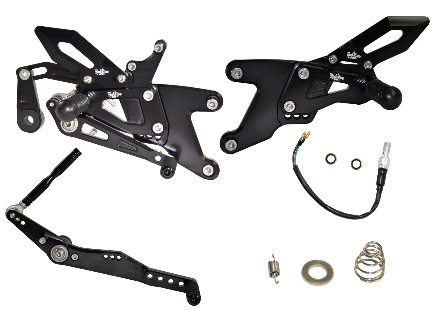 REAR SET R1M 15-17 R1S 16-17 BLACK VRD1327