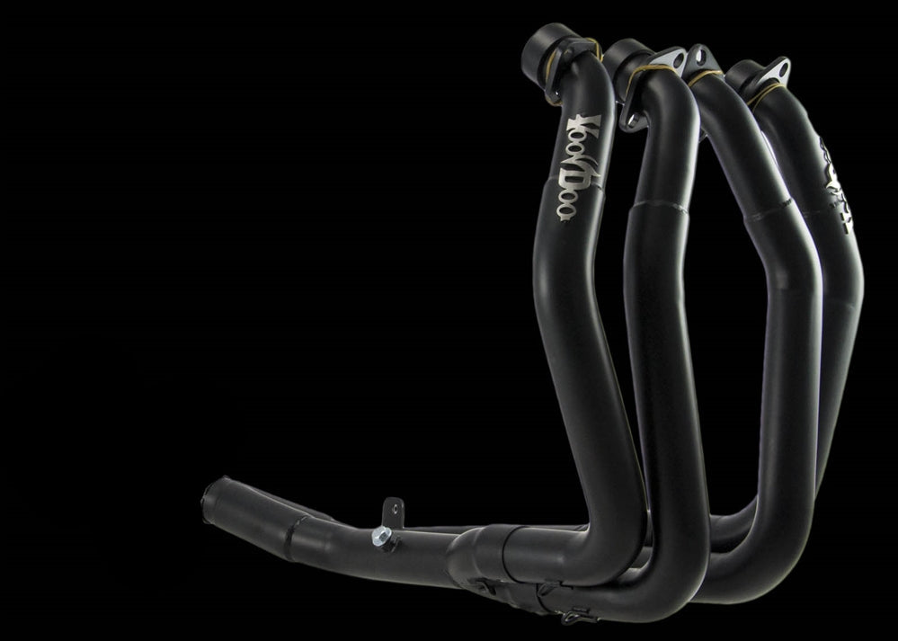 NO MUFFLER VEFSBUSAJ9B SHORTY 4 INTO 1 GSX1300R HAYABUSA 99-25 BLACK