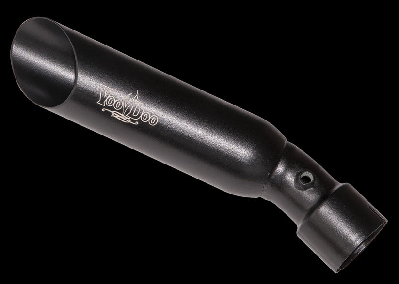 Voodoo Exhaust Shorty Slip On System with Single Conversion Black Muffler - 2009-2014 Yamaha YZF R1 (VER1K9B)