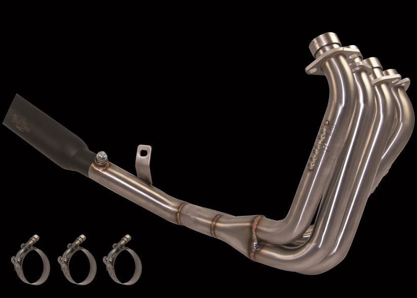 Voodoo Exhaust Shorty Full System with Black Muffler - 2006-2020 Yamaha YZF R6 (VEFSR6VK6B)