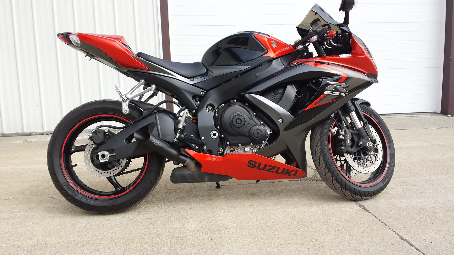 SHORTY GSXR600 GSXR750 08-09 BLACK VEGSXR67K8B*