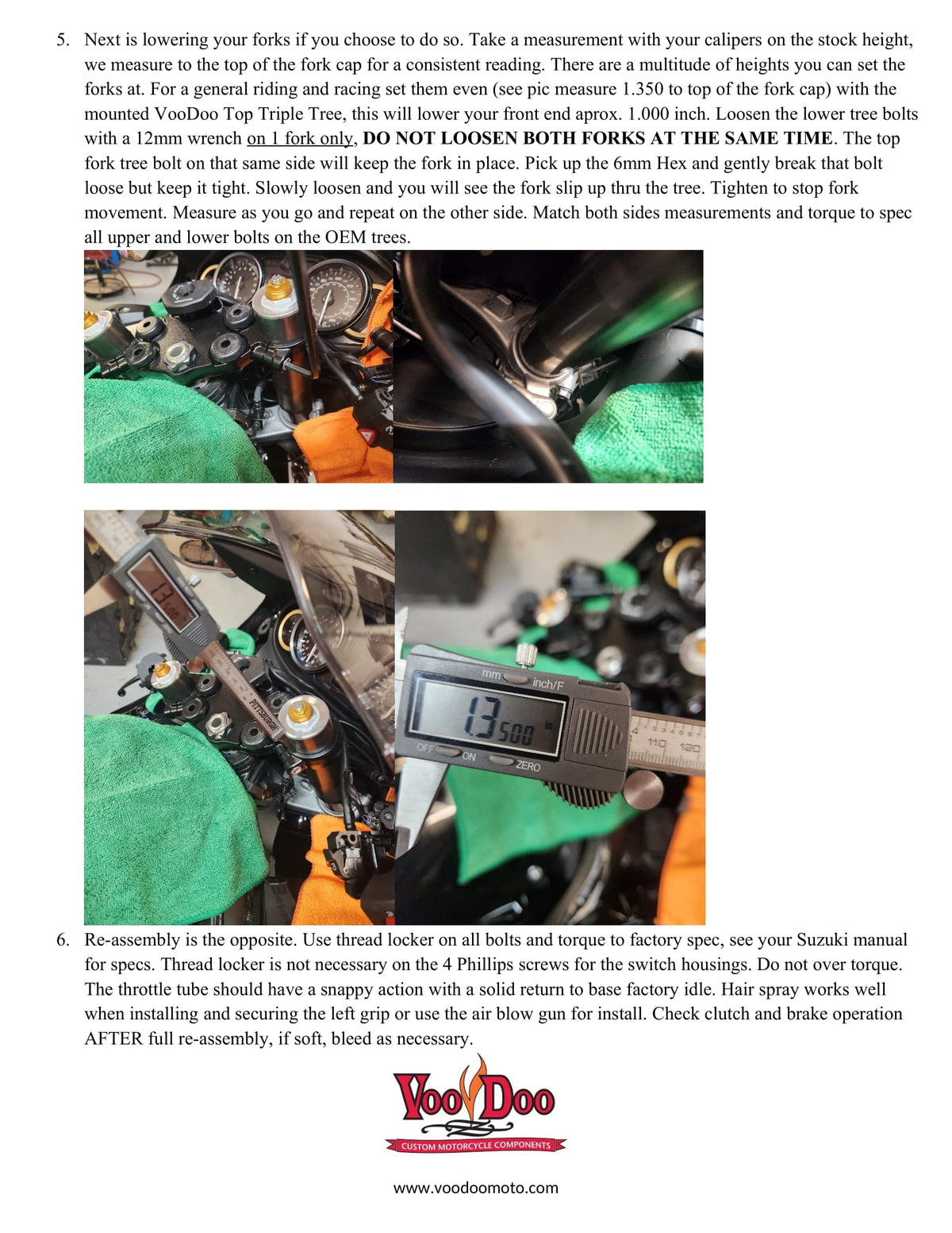 TOP TRIPLE TREE HAYABUSA 22-26 BLACK VTT1PCBUSAM2 – VooDoo Custom ...